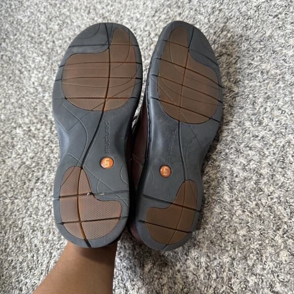 Clarks Unstructured Mens Un.Bend Oxford Shoe Brown Leather Size 13 N Comfort - Picture 8 of 13